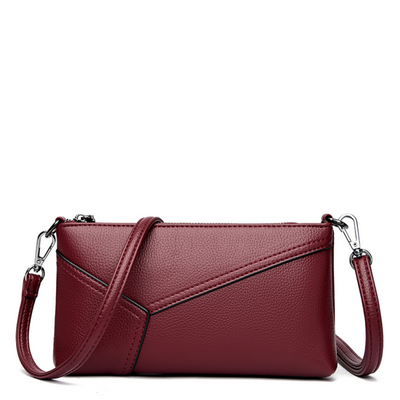 Karmesinrote Kranz-Handtasche