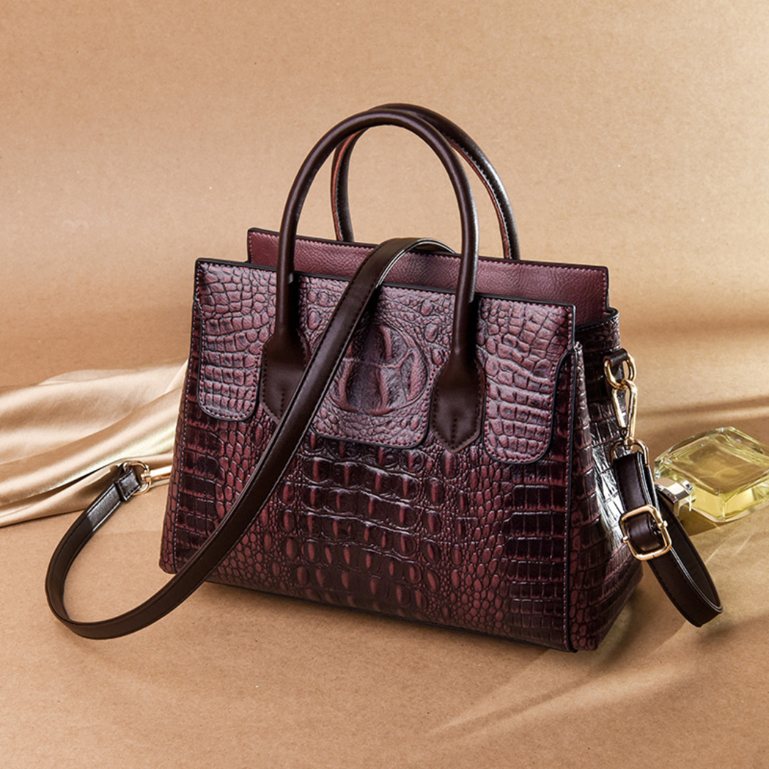Bronze Plume Handtasche