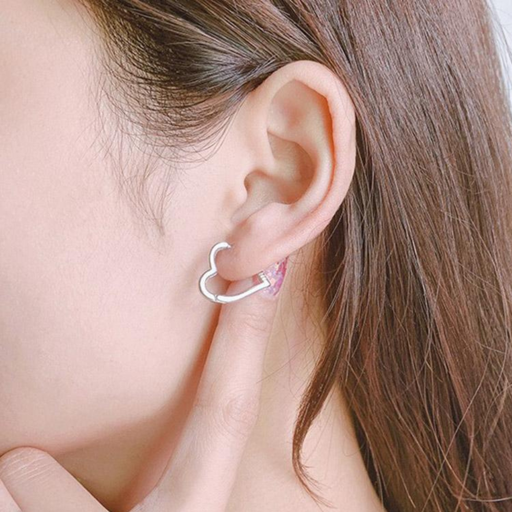 Margarethe® | HERZ HOOP OHRRINGE (PAAR)