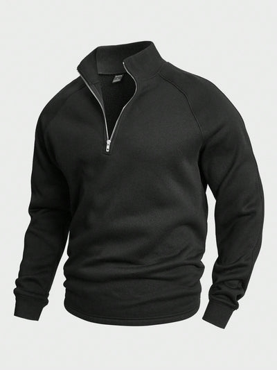 Ernst® | Zip-up mit halbem Reißverschluss