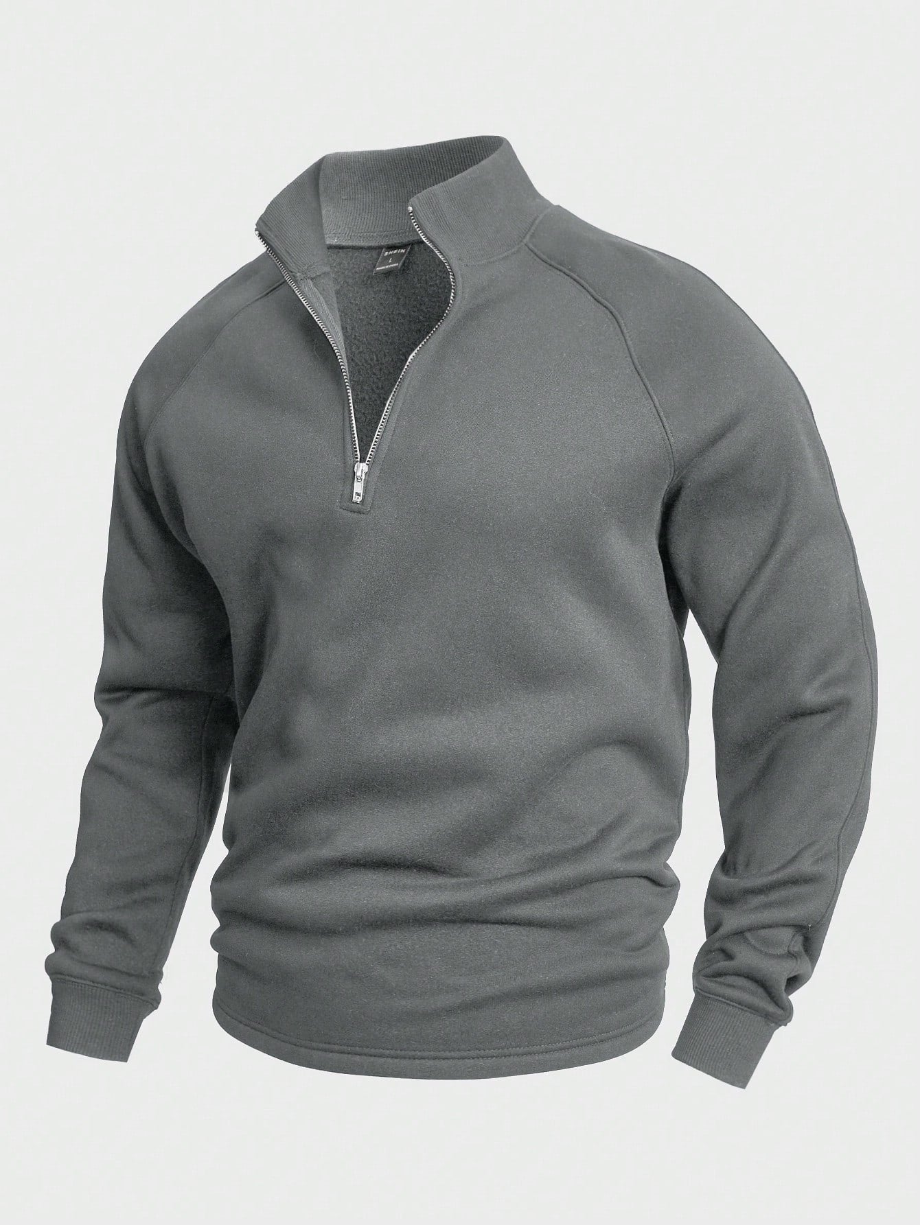 Ernst® | Zip-up mit halbem Reißverschluss