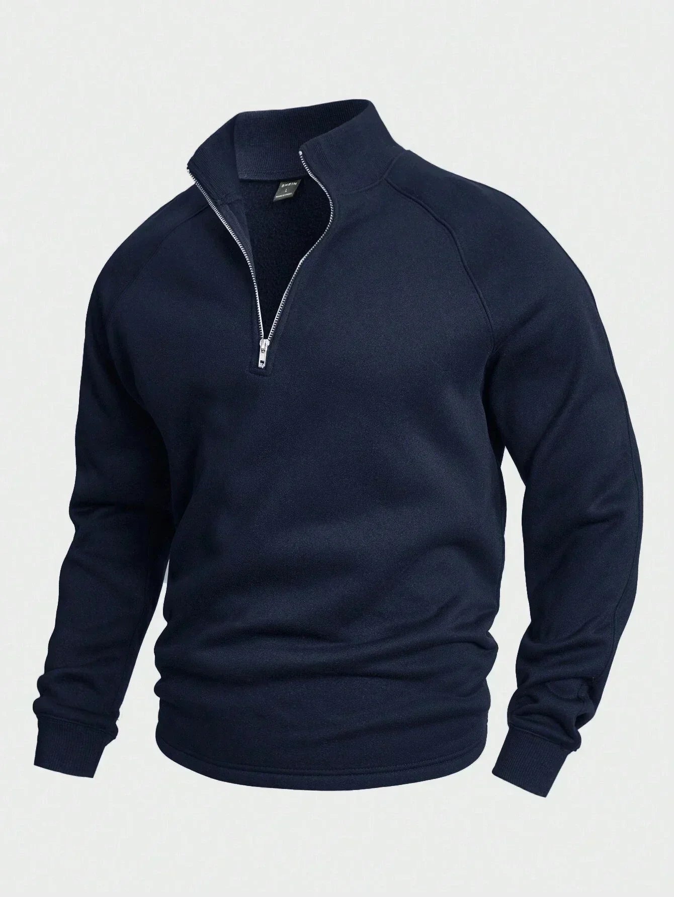 Ernst® | Zip-up mit halbem Reißverschluss
