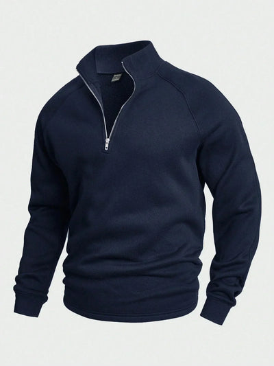 Ernst® | Zip-up mit halbem Reißverschluss