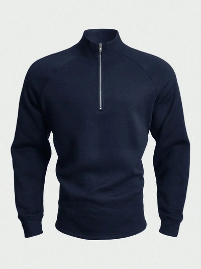 Ernst® | Zip-up mit halbem Reißverschluss