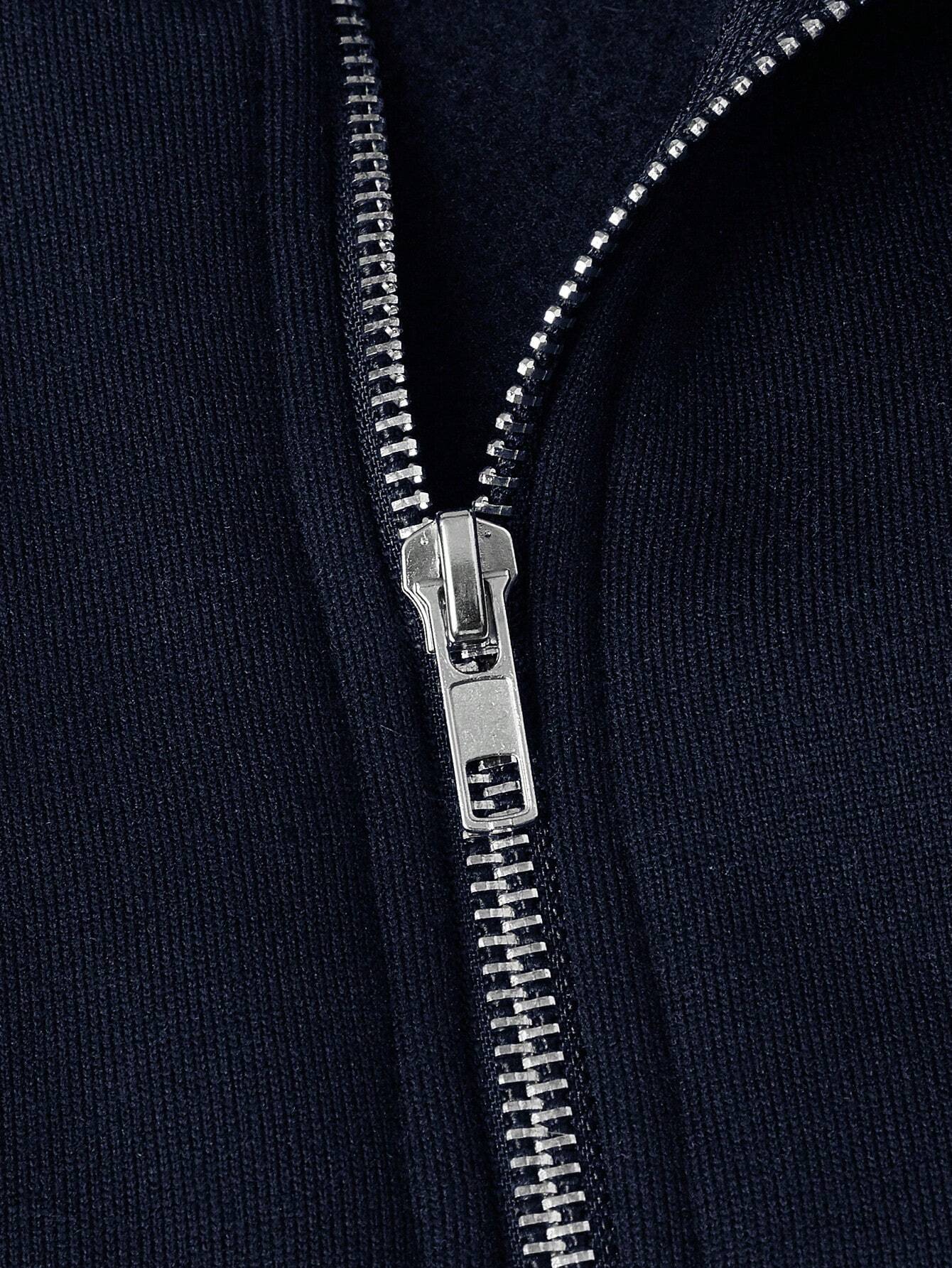 Ernst® | Zip-up mit halbem Reißverschluss
