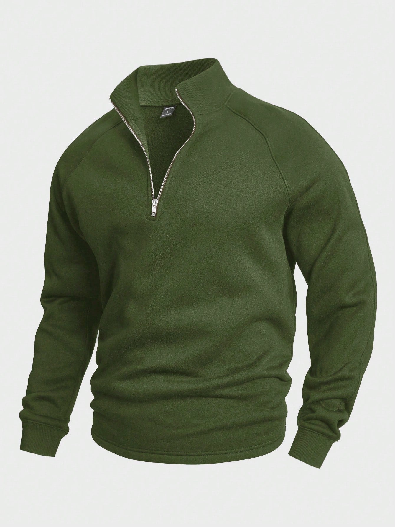 Ernst® | Zip-up mit halbem Reißverschluss