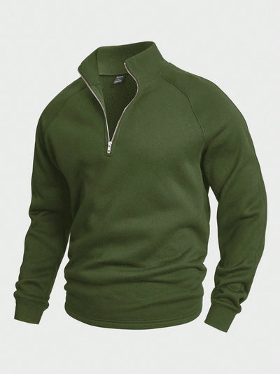 Ernst® | Zip-up mit halbem Reißverschluss