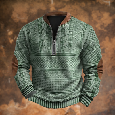 Alois® | Sweatshirt mit Reißverschluss