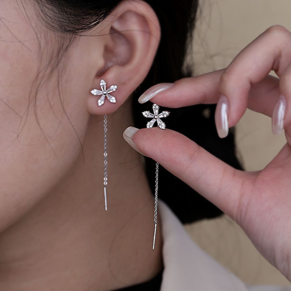 Aure® | BLUMEN-DIAMANT-STECKEROHRRINGE (PAAR)
