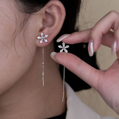 Aure® | BLUMEN-DIAMANT-STECKEROHRRINGE (PAAR)