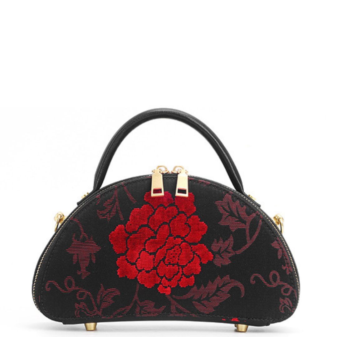 Majestätische Rose Handtasche