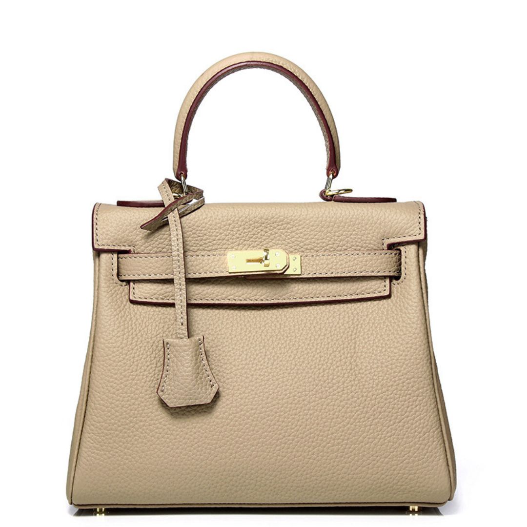 Elfenbein Crest Handtasche
