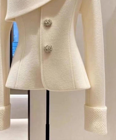 Wilma® | Bequemer Weißer Pullover mit langen Ärmeln