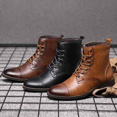 Dominik® | Kunstleder Stiefeletten