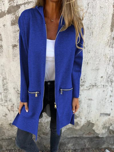 Lena® | Langärmlige Strickjacke mit Reißverschluss