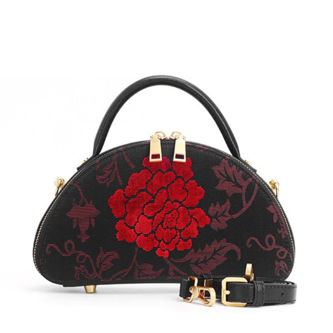 Majestätische Rose Handtasche
