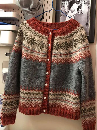 SYBILLE® | Jacquard-Pullover mit Knöpfen