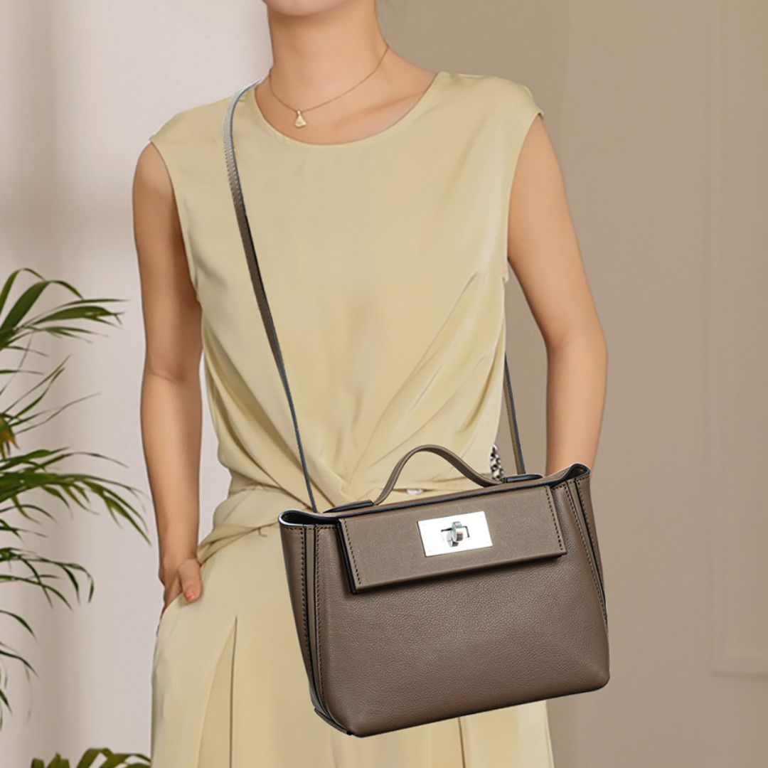 Elfenbein-Empress-Handtasche