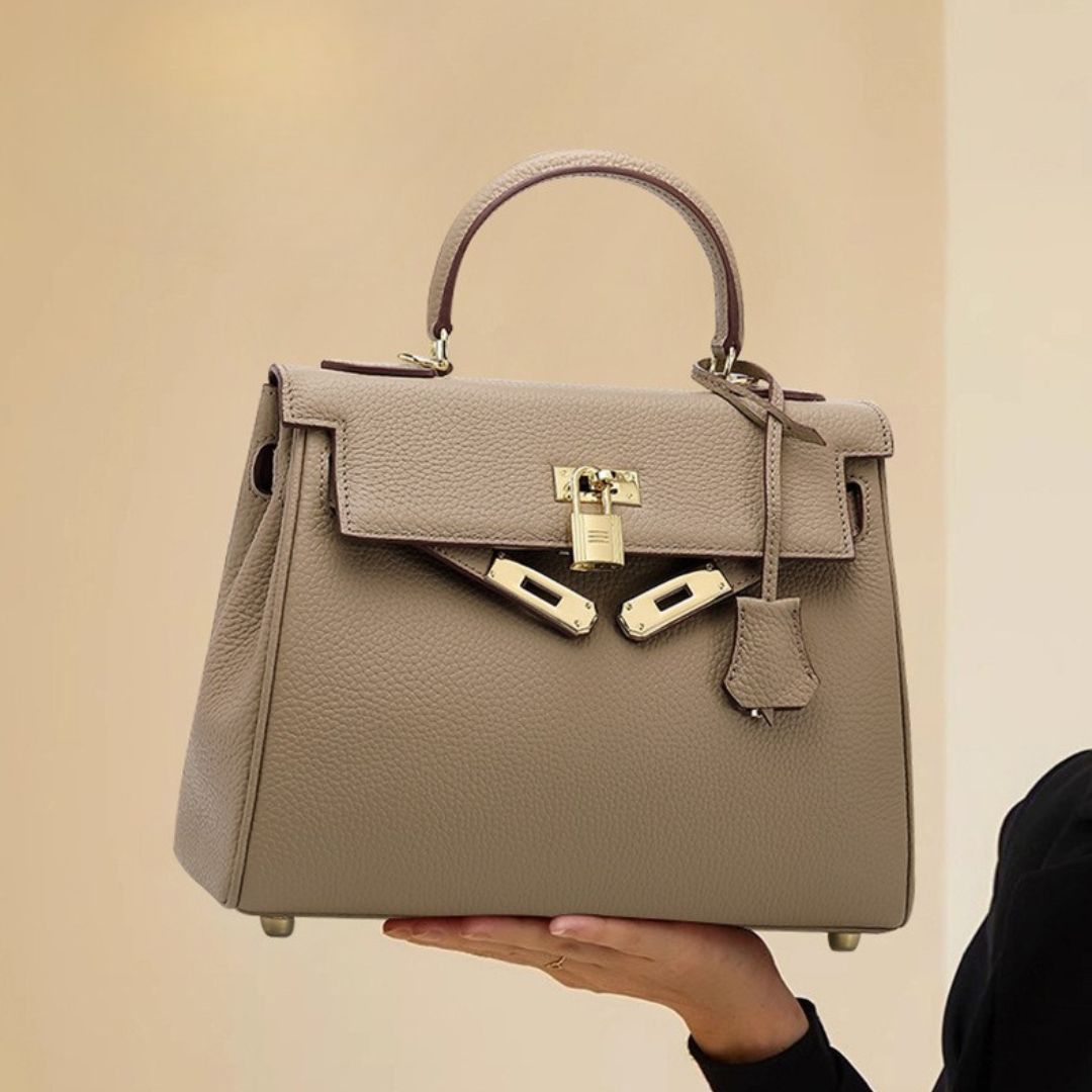 Elfenbein Crest Handtasche