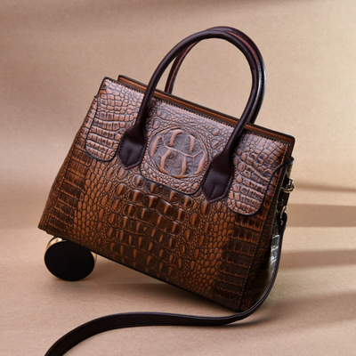 Bronze Plume Handtasche