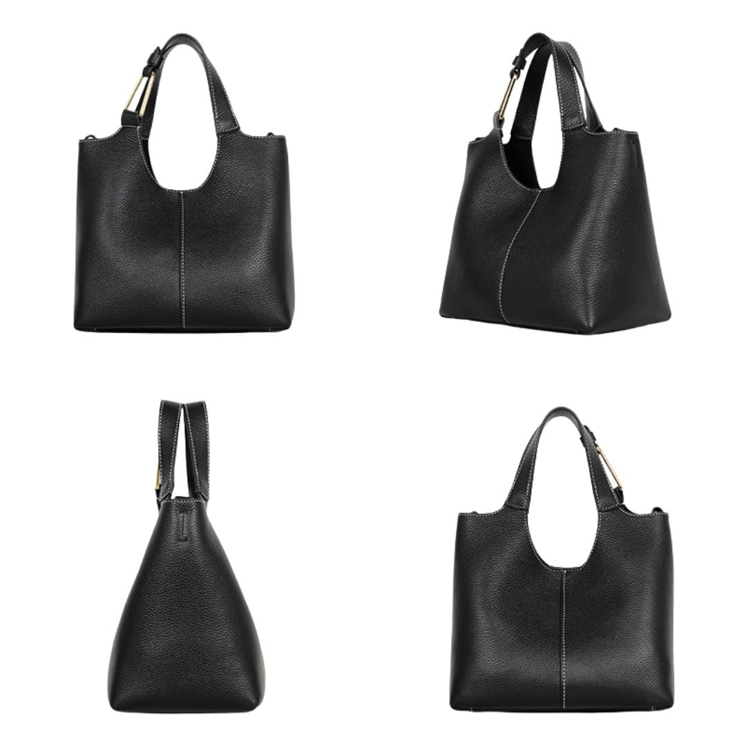Dunkelperlen-Handtasche