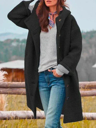 Theresa® | bequemer Wintermantel mit Knöpfen