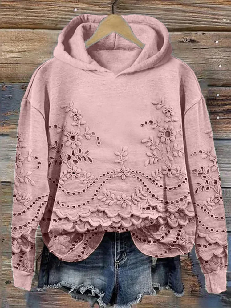 MARLA® | Sweatshirt mit Blumenmuster