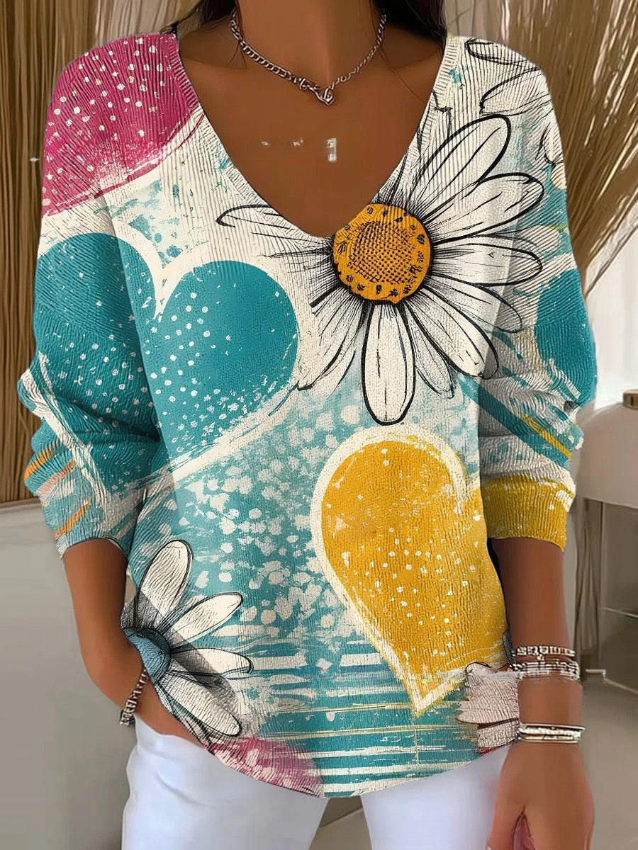 Hannelore® | Pullover mit V-Ausschnitt