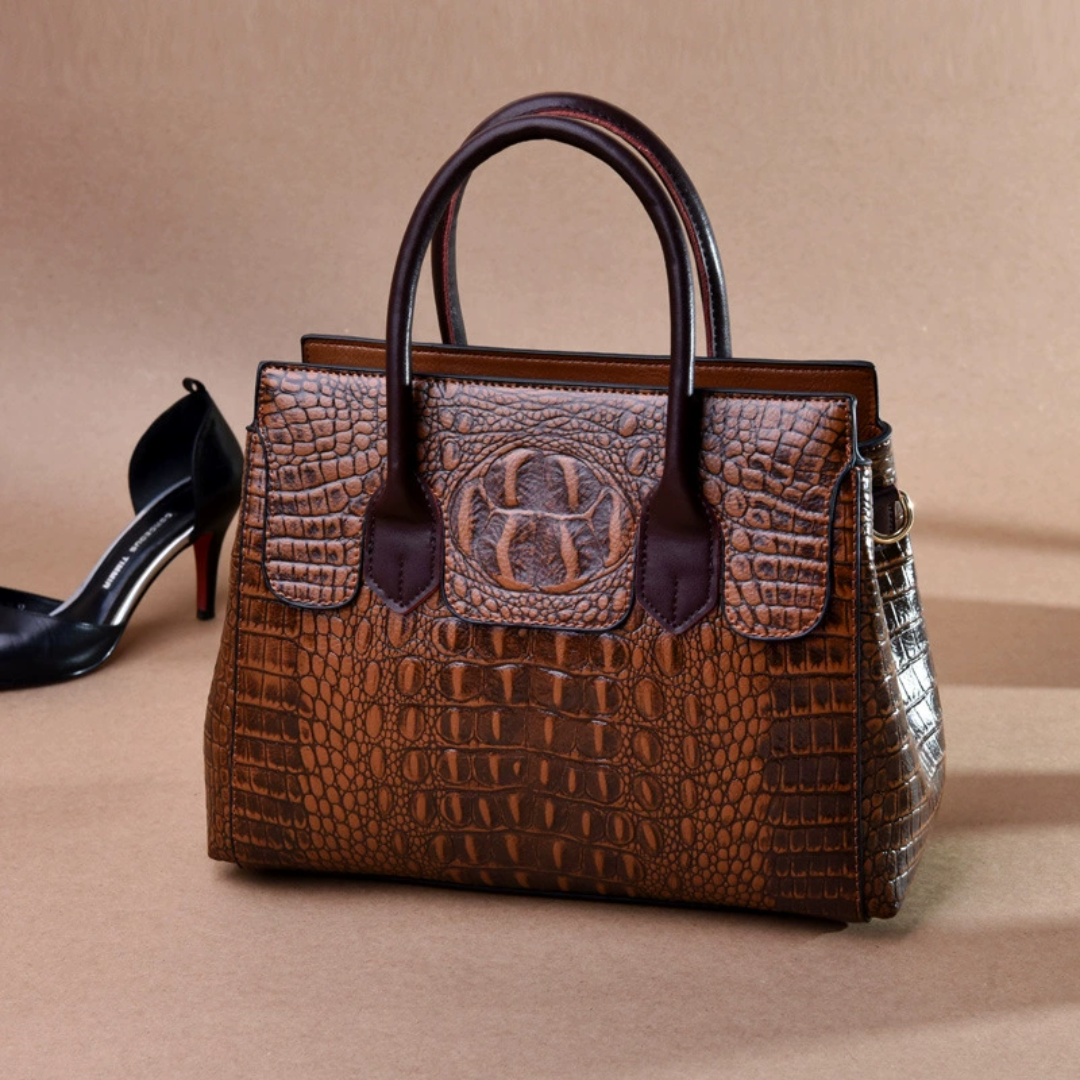 Bronze Plume Handtasche
