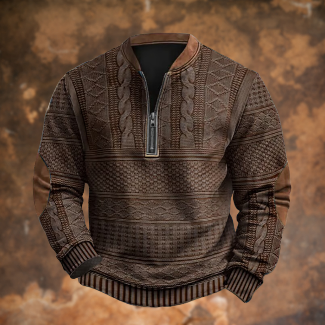 Alois® | Sweatshirt mit Reißverschluss