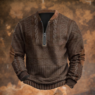 Alois® | Sweatshirt mit Reißverschluss