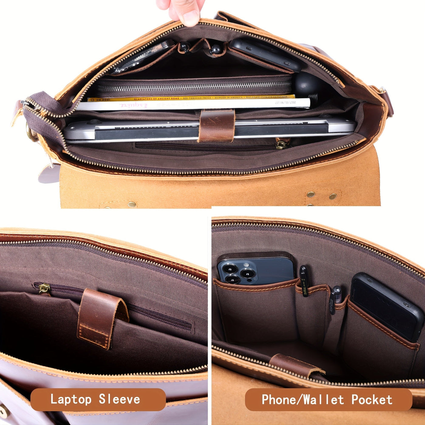 Wolfi® | MÄNNERLEDERTASCHE