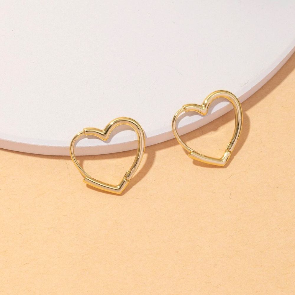 Margarethe® | HERZ HOOP OHRRINGE (PAAR)