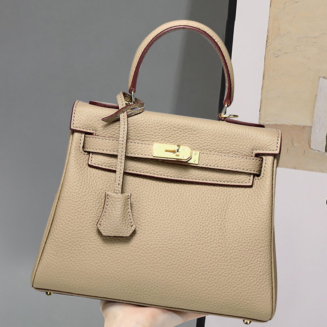 Elfenbein Crest Handtasche