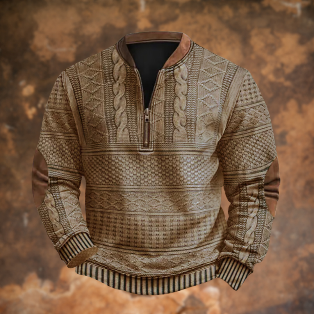 Alois® | Sweatshirt mit Reißverschluss