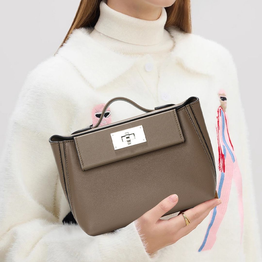 Elfenbein-Empress-Handtasche