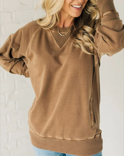Veronika® | Rippstrickpullover mit Taschen