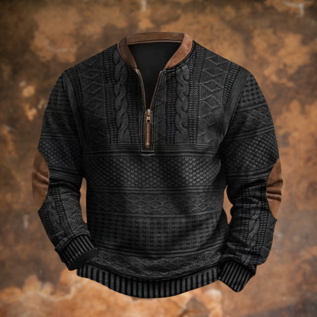 Alois® | Sweatshirt mit Reißverschluss