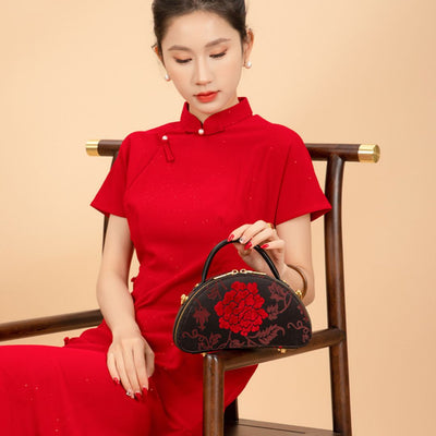 Majestätische Rose Handtasche