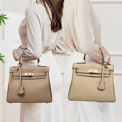 Elfenbein Crest Handtasche