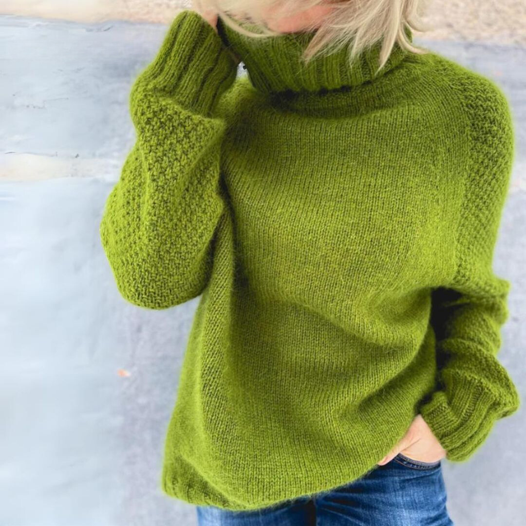 MONIKA® | Eleganter Hoher Kragen Pullover