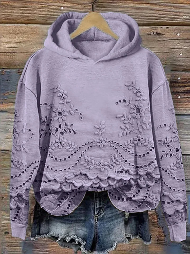 MARLA® | Sweatshirt mit Blumenmuster