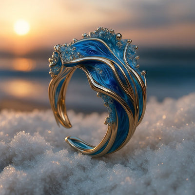 Milena | Antiker Ring mit gewelltem Muster