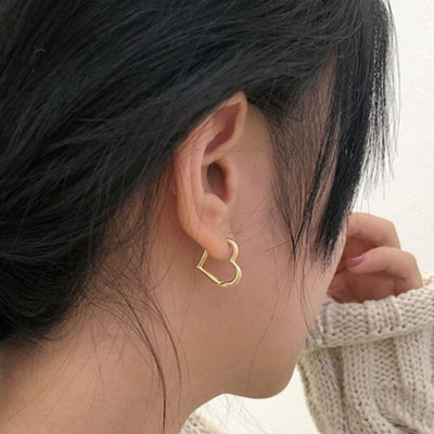 Margarethe® | HERZ HOOP OHRRINGE (PAAR)