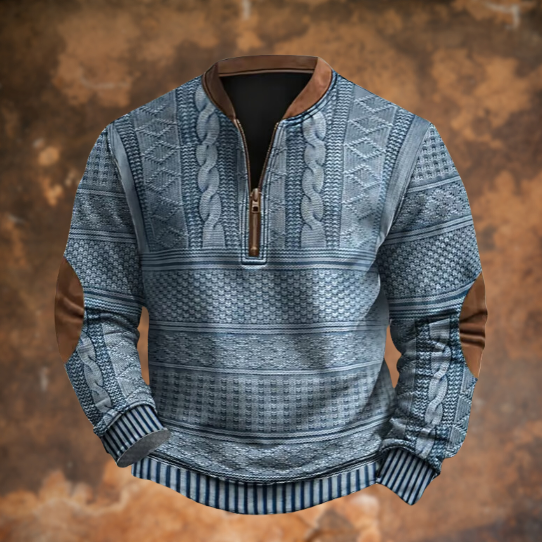 Alois® | Sweatshirt mit Reißverschluss