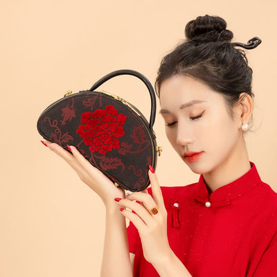 Majestätische Rose Handtasche