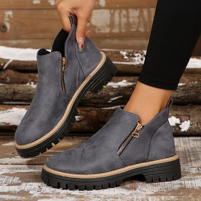 Radegunde® | Robuste Stiefel mit Reißverschluss