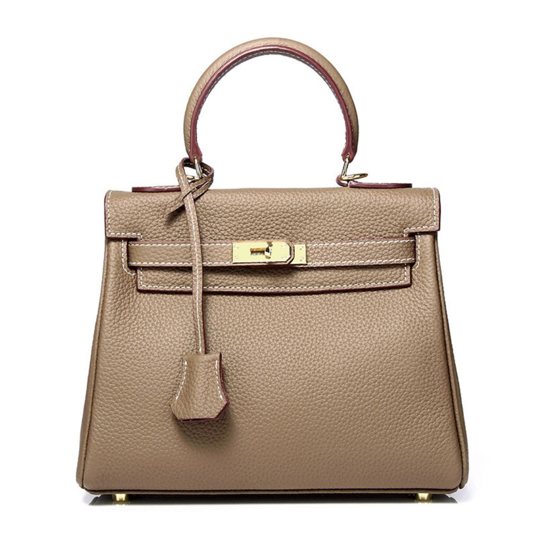 Elfenbein Crest Handtasche