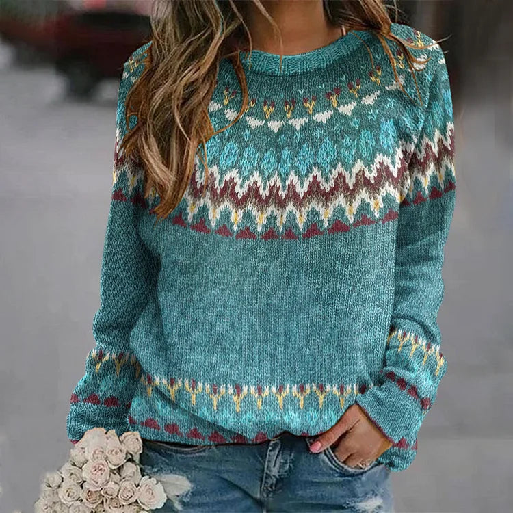 Lieselotte® | RETRO-PULLOVER MIT WELLENMUSTER