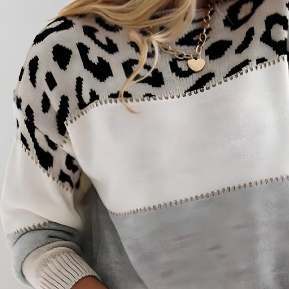 Stefanie® | Leopardenmuster Freizeit-Hoodie